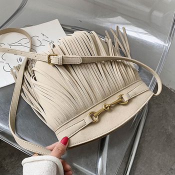 2020 Hot Sale Vintage Retro Bags Designer Ladies Hand Bags French Leather Totes Bag Woman Small Tassel Shoulder Bags
